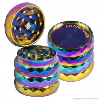 Grinder Champ High Tritatabacco Mini in Metallo 4 Parti Diamond