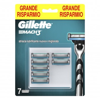 Gillette Mach3 Lamette di Ricambio a 3 Lame in Acciaio - 15 Ricambi