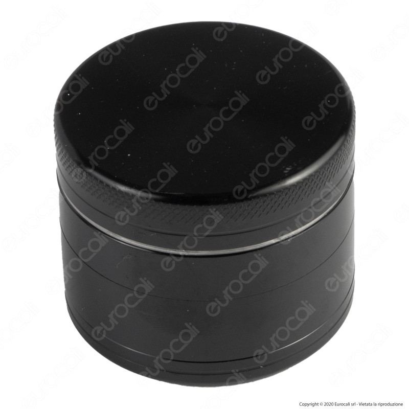 Grinder Tritatabacco In Acciaio | Tritatore A 3 Parti Con Chiusura Magnetica E Pollinator