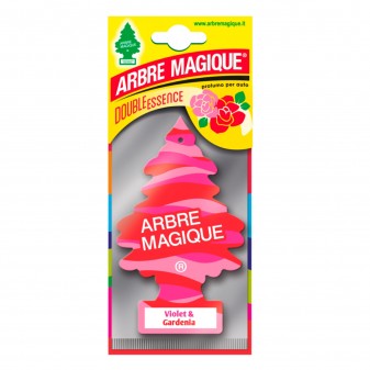 Arbre Magique Double Essence Profumatore Solido per Auto Fragranza Violet & Gardenia Lunga Durata