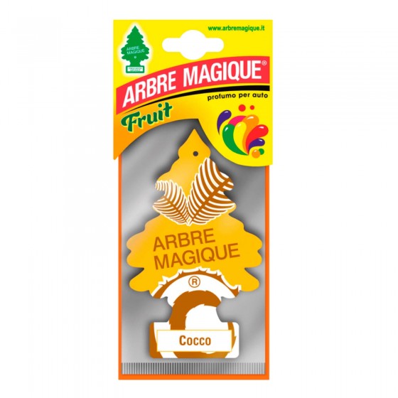 Arbre Magique Fruit Profumatore Solido per Auto Fragranza Cocco Lunga Arbre Magique Fruit Profumatore Solido per Auto Fragranza Cocco Lunga