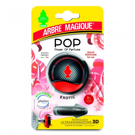 Arbre Magique Pop Profumatore Solido per Auto Fragranza Exotic Lunga Arbre Magique Pop Profumatore Solido per Auto Fragranza Exotic Lunga