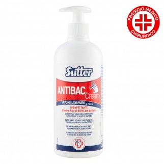 Sutter Antibac Cream Sapone Lavamani in Crema Disinfettante Presidio