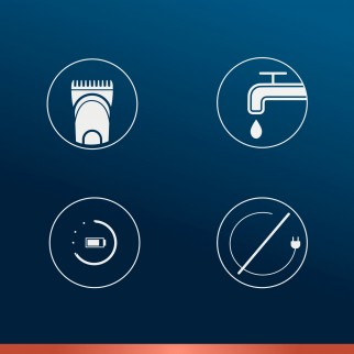 King C Gillette Rasoio Elettrico Regolabarba Beard Trimmer con 3