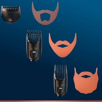 King C Gillette Rasoio Elettrico Regolabarba Beard Trimmer con 3