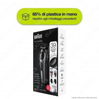 Braun BT7220 Regolabarba Tagliacapelli a Batteria Ricaricabile con 39