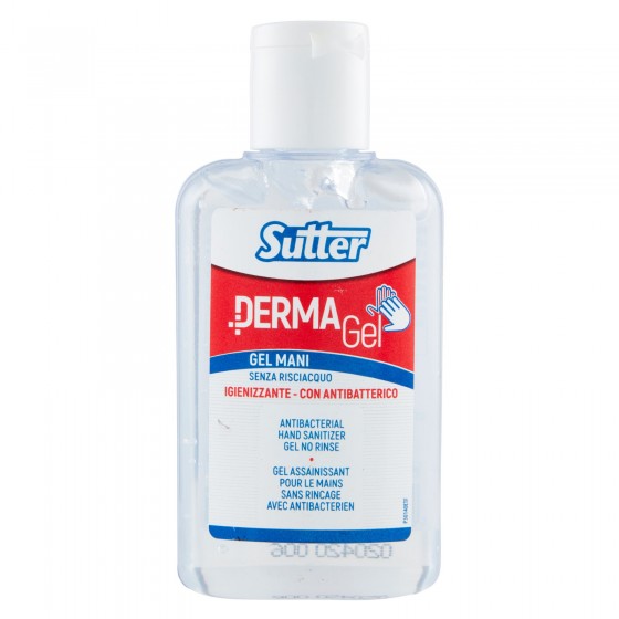Sutter Derma Gel Mani Senza Risciacquo Igienizzante con Antibatterico Sutter Derma Gel Mani Senza Risciacquo Igienizzante con Antibatterico