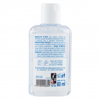 Sutter Derma Gel Mani Senza Risciacquo Igienizzante con Antibatterico