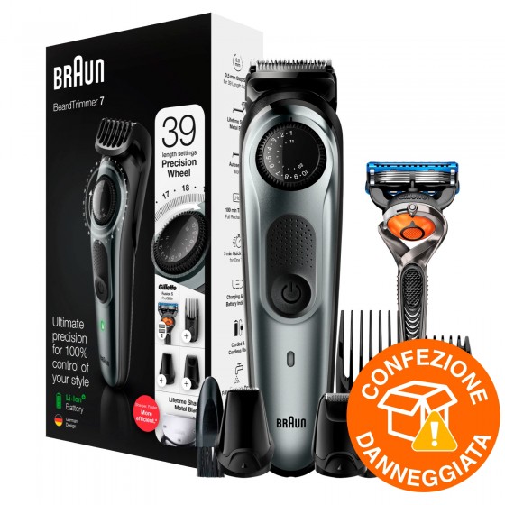 Braun BT7220 Regolabarba Tagliacapelli a Batteria Ricaricabile con 39 Braun BT7220 Regolabarba Tagliacapelli a Batteria Ricaricabile con 39