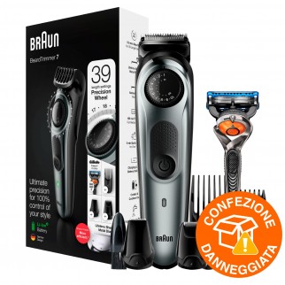 Braun BT7220 Regolabarba Tagliacapelli a Batteria Ricaricabile con 39