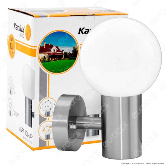 Kanlux ASPA 20L-UP Portalampada da Giardino Wall Light da Muro per Kanlux ASPA 20L-UP Portalampada da Giardino Wall Light da Muro per