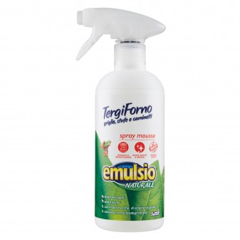 Emulsio Naturale TergiForno Spray Mousse Detergente per Forno Griglie e Stufe Senza Allergeni - Flacone da 500ml