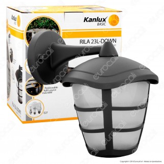 Kanlux RILA 23L-DOWN Portalampada da Giardino Wall Light da Muro per