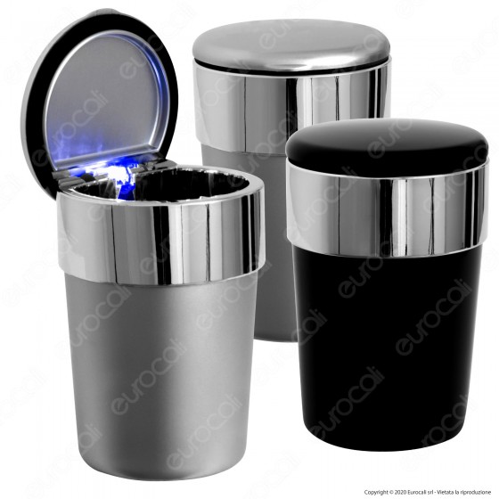 Posacenere da Auto Portatile con Illuminazione LED Posacenere da Auto Portatile con Illuminazione LED