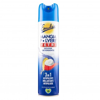 Emulsio Mangia Polvere Vetri Mousse Detergente Brillantante e