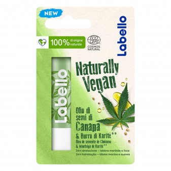 Labello Naturally Vegan Balsamo Idratante Labbra Burrocacao con Olio