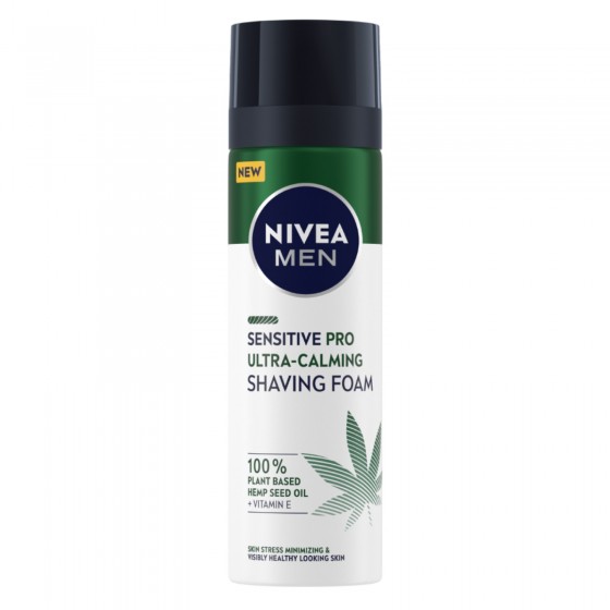 Nivea Men Sensitive Pro Ultra Calming Schiuma da Barba Vegan con Nivea Men Sensitive Pro Ultra Calming Schiuma da Barba Vegan con