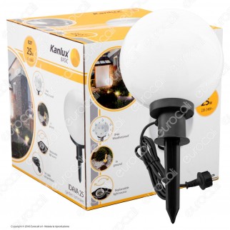 Kanlux IDAVA 25 Portalampada con Picchetto con Fissaggio a Terra per