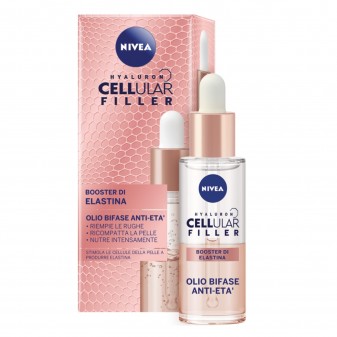 Nivea Hyaluron Cellular Filler Olio Bifase Anti-Età - Flacone da 30ml