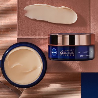 Nivea Hyaluron Cellular Filler Crema Notte Anti-Gravità - Barattolo