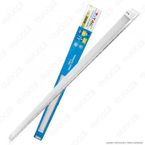 V-Tac VT-8040 Tubo LED Prismatico Plafoniera 40W Lampadina 120cm - V-Tac VT-8040 Tubo LED Prismatico Plafoniera 40W Lampadina 120cm -