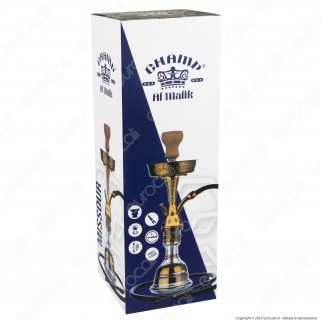 Champ Al Malik Missour Narghilè Shisha in Vetro Trasperente e
