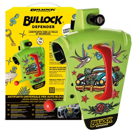 Bullock Defender Blocca Volante Antifurto Universale per Auto - Bullock Defender Blocca Volante Antifurto Universale per Auto -