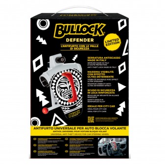 Bullock Defender Blocca Volante Antifurto Universale per Auto - Limited Edition Old School Maori