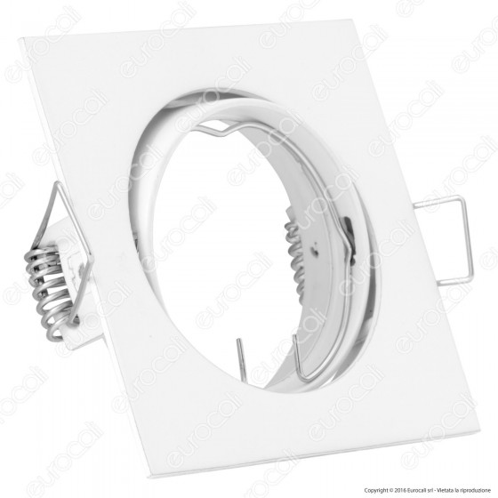 V-Tac VT-779SQ Portafaretto Orientabile Quadrato da Incasso per V-Tac VT-779SQ Portafaretto Orientabile Quadrato da Incasso per