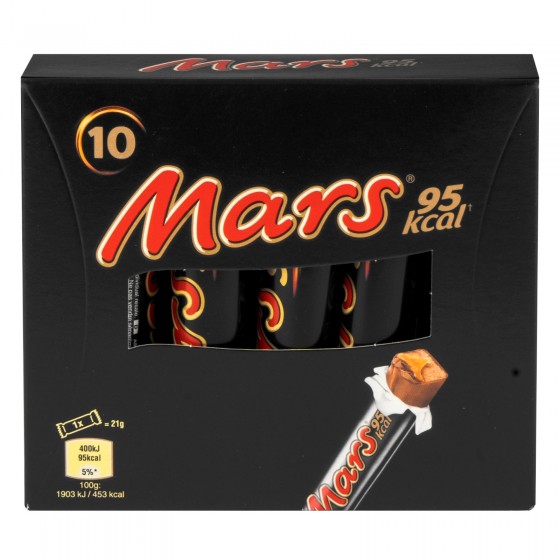 Mars Sticks Snack con Malto e Caramello Ricoperto di Cioccolato - Box Mars Sticks Snack con Malto e Caramello Ricoperto di Cioccolato - Box