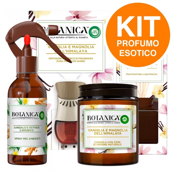 Air Wick Botanica Kit Profumo Esotico con Diffusore Elettrico + Air Wick Botanica Kit Profumo Esotico con Diffusore Elettrico +