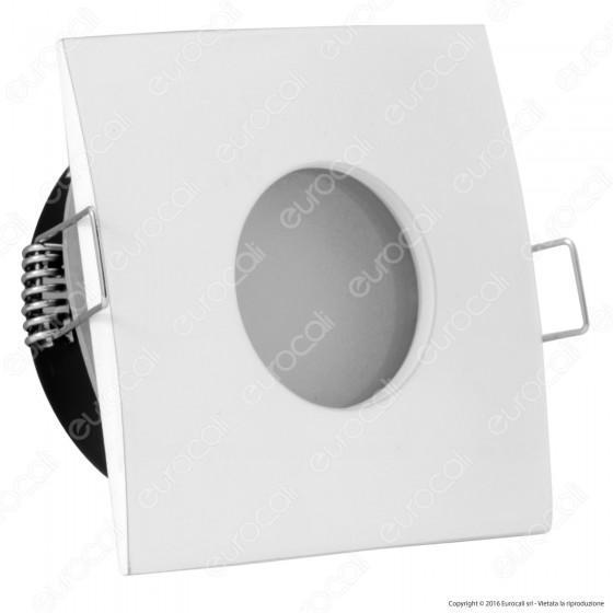 V-Tac VT-787SQ Portafaretto Quadrato da Incasso IP44 per Lampadine V-Tac VT-787SQ Portafaretto Quadrato da Incasso IP44 per Lampadine