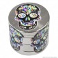 Immagine 4 - Grinder Champ High Tritatabacco Mini in Metallo 4 Parti Silver Skull