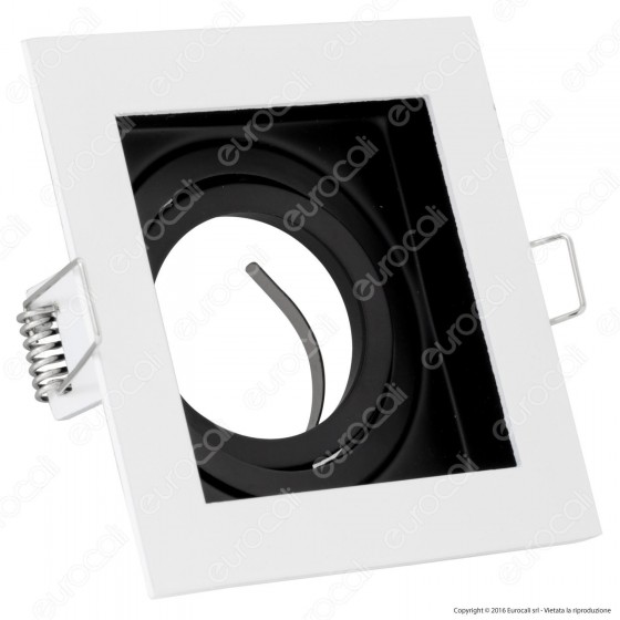 V-Tac VT-781SQ Portafaretto Orientabile Quadrato da Incasso per V-Tac VT-781SQ Portafaretto Orientabile Quadrato da Incasso per