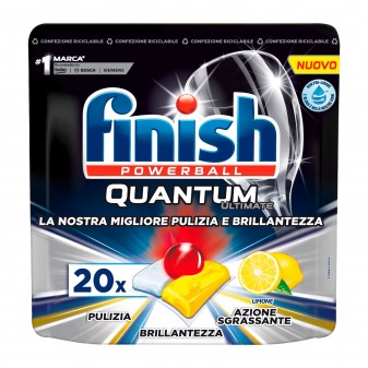 Finish Powerball Quantum Ultimate al Limone per Lavastoviglie - 20