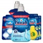 Kit Additivi Finish: Brillantante 2x250ml + Curalavastoviglie Ciclo Pieno 2x3 Capsule + Deodorante 3x4ml