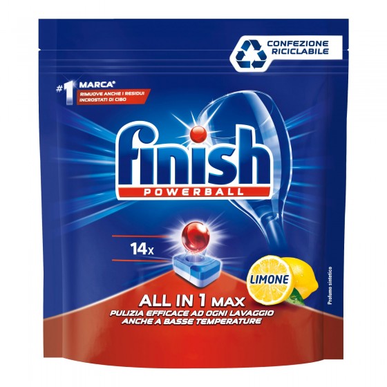 Finish Powerball Tutto in 1 Max al Limone per Lavastoviglie - 14