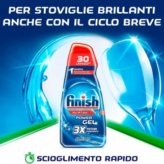 Finish Power Gel All in 1 Max 3x Sgrassante Fresh per Lavastoviglie -