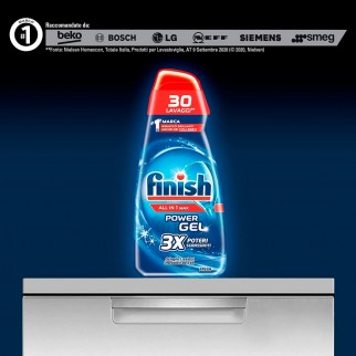 Finish Power Gel All in 1 Max 3x Sgrassante Fresh per Lavastoviglie -