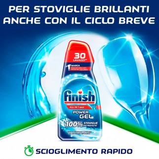 Finish Power Gel All in 1 Max Stoviglie Protette per Lavastoviglie -