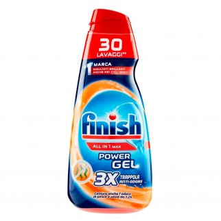 Finish Power Gel All in 1 Max Trappola Anti Odore per Lavastoviglie -
