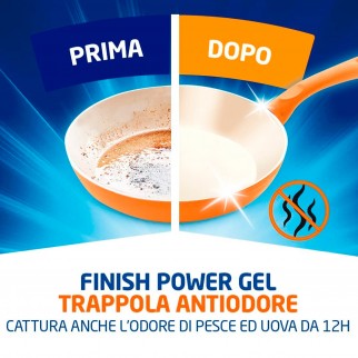Finish Power Gel All in 1 Max Trappola Anti Odore per Lavastoviglie -