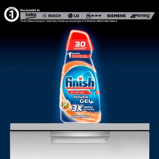 Finish Power Gel All in 1 Max Trappola Anti Odore per Lavastoviglie -