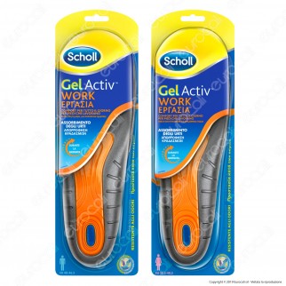 Scholl Solette Gel Activ Work Uomo / Donna - Confezione con 1 paio di
