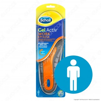 Scholl Solette Gel Activ Work Uomo / Donna - Confezione con 1 paio di