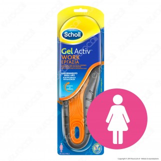 Scholl Solette Gel Activ Work Uomo / Donna - Confezione con 1 paio di
