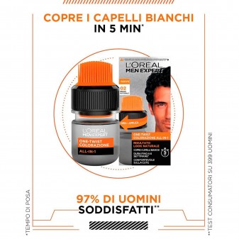 L'Oréal Men Expert One Twist Colorazione All-in-One Tinta per Uomo