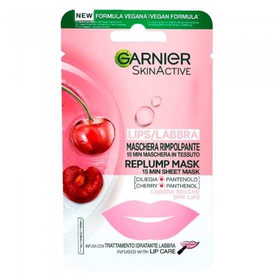 Garnier Skinactive Maschera Labbra Secche Rimpolpante in Tessuto Garnier Skinactive Maschera Labbra Secche Rimpolpante in Tessuto