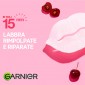 Garnier Skinactive Maschera Labbra Secche Rimpolpante in Tessuto Gusto Ciliegia - Confezione con 1 Trattamento Monouso