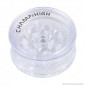 Immagine 3 - Champ Mini Grinder Tritatabacco 3 Parti in Plastica Trasparente